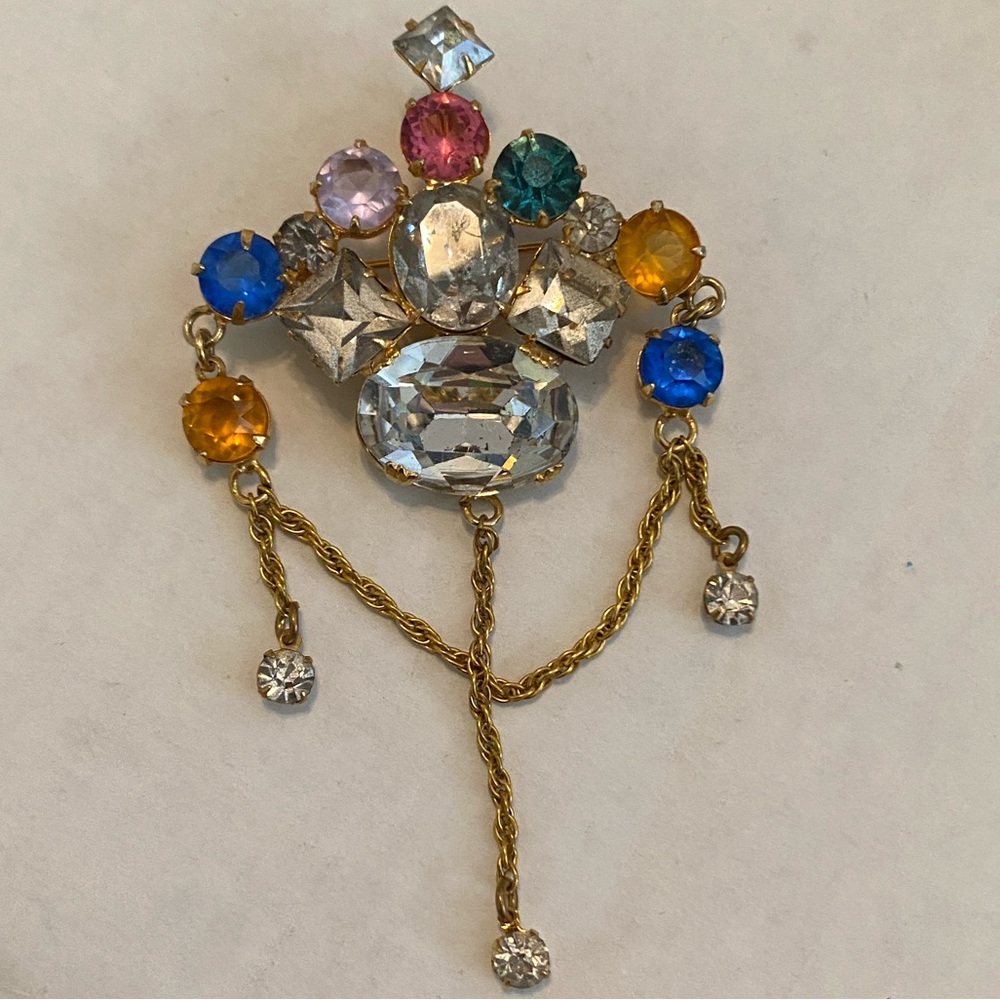 Vintage Crown Brooch
